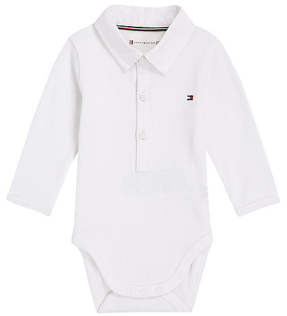 Tommy Hilfiger Polo-Karosserie L/æ - Rib - Weiß