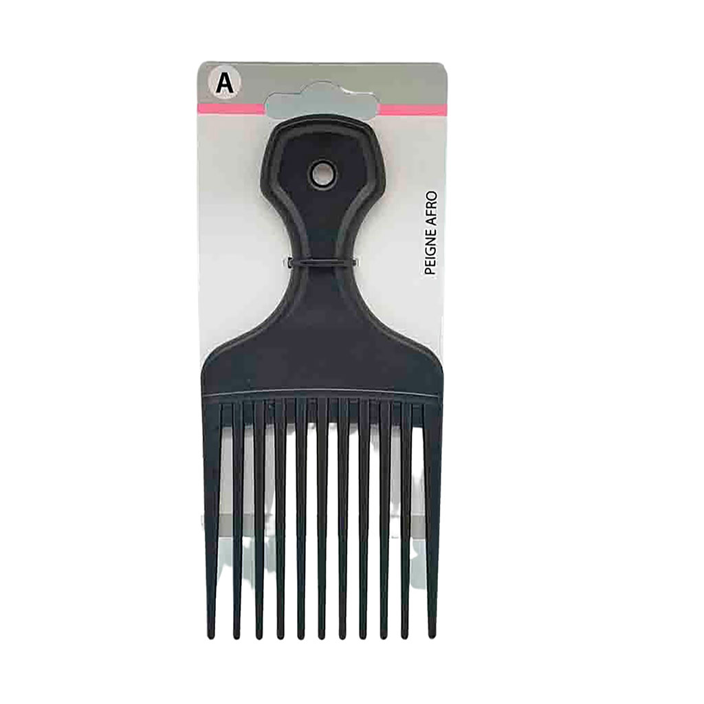 Peigne pour coupe afro en plastique 16.5cm