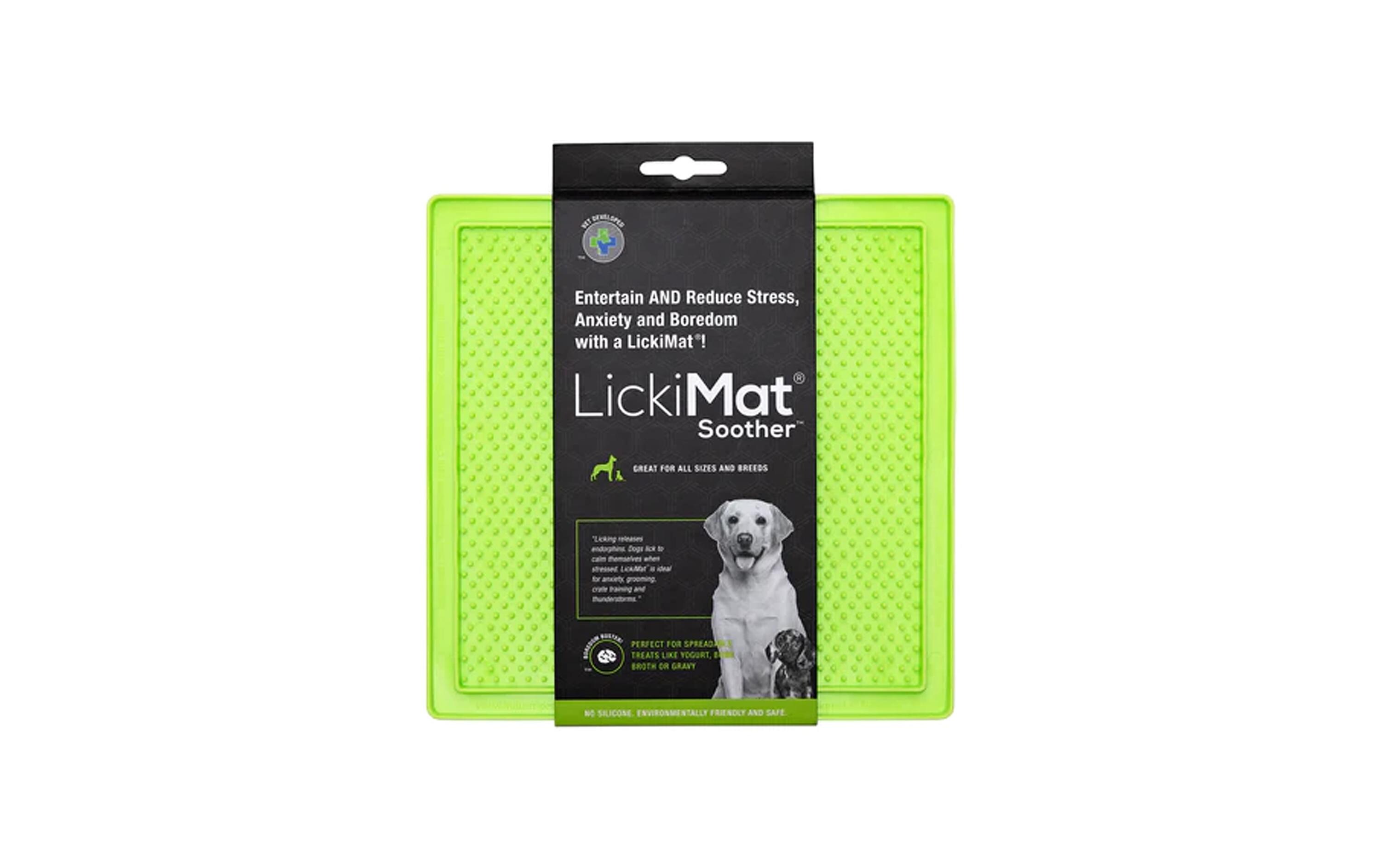 Futtermatte Soother 20 x 20 cm, GrünSchleckmatte für Hunde extra robust