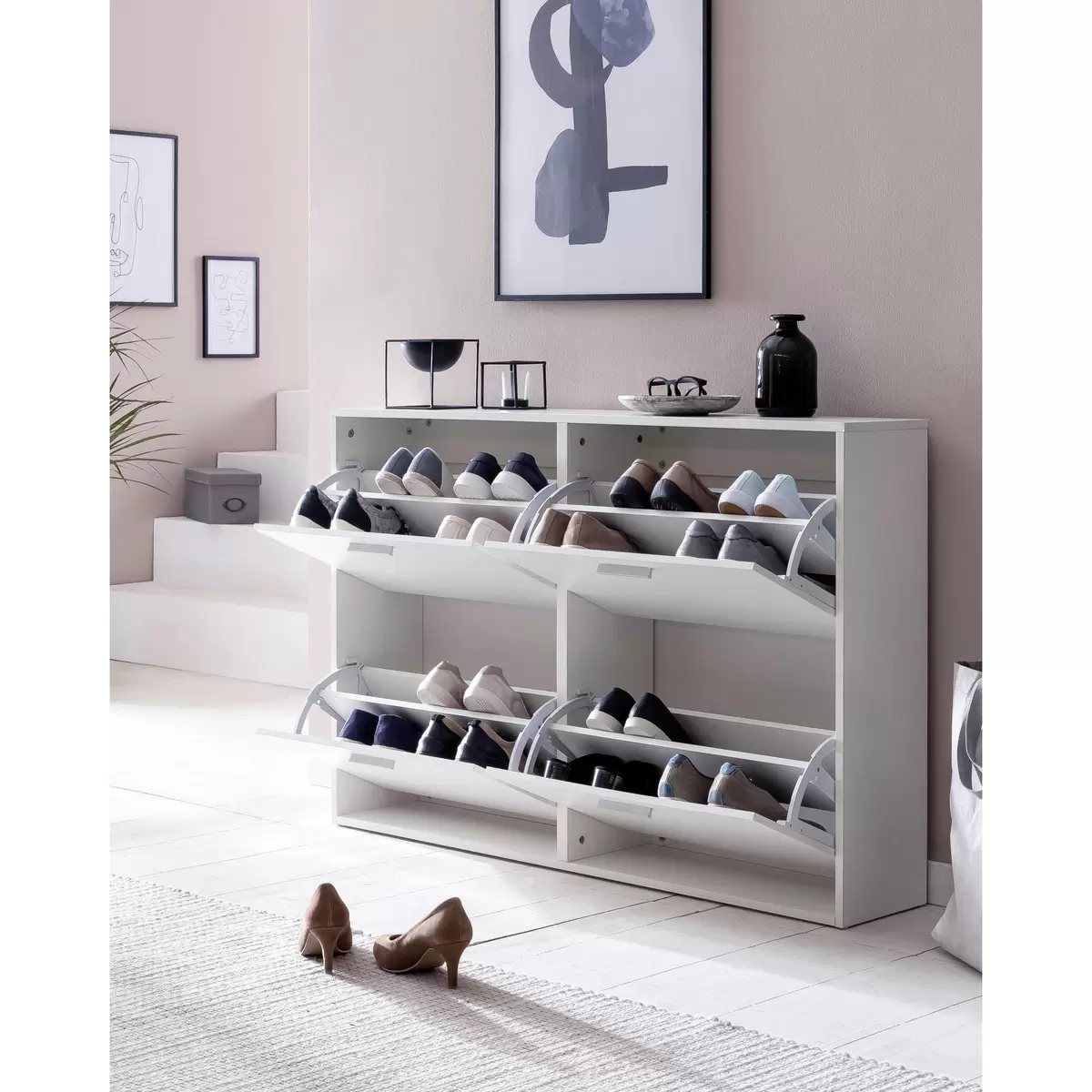 Schuhschrank Azueira weiss