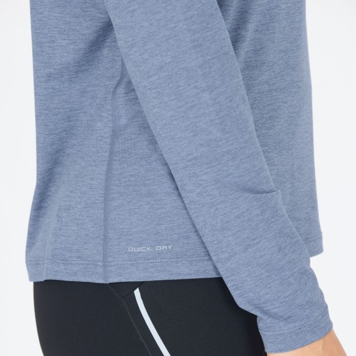 Endurance Dame T-shirts Alvaly Melange Long Sleeve Tee Blå