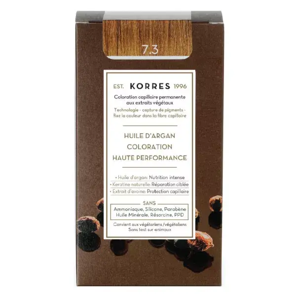 Korres Capillaire Coloration Permanente Blond Doré 7.3