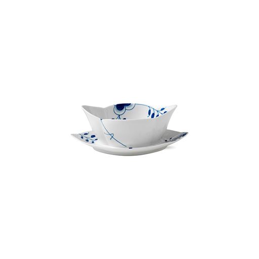 Royal Copenhagen Blå Mega Riflet Sauceskål, 16x24 cm