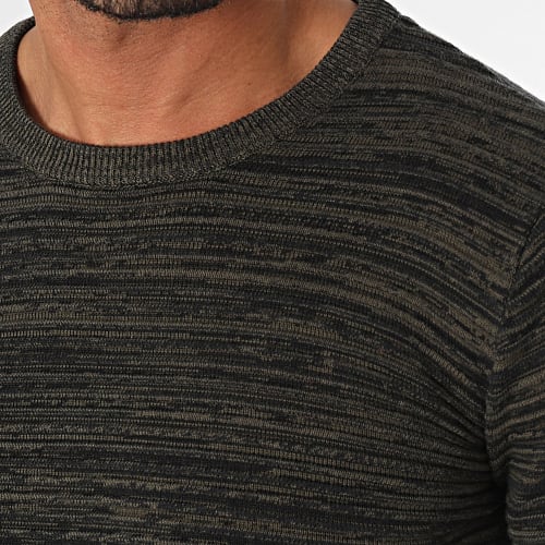 Pull Broadley Vert Kaki Chiné