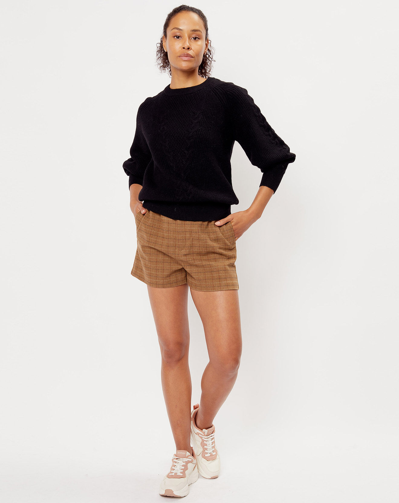 See u Soon Short en Laine mélangée Elena beige