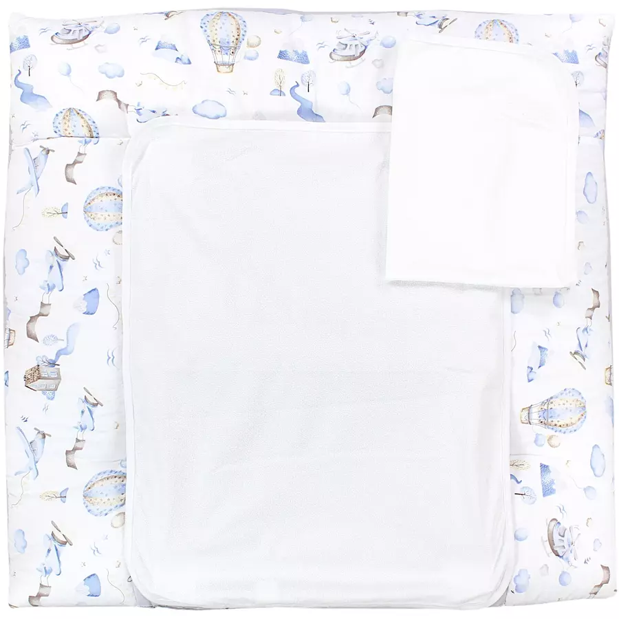 TupTam Wickelauflage inkl. 2 Frotteebezüge blau