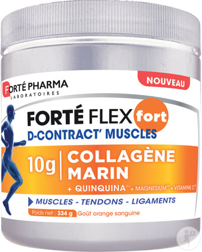 Forté Flex Fort D-Contract Muscles Collagène Marin Pot 334g