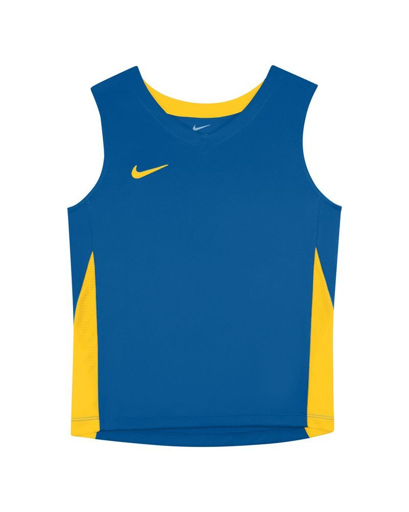 Maillot de basket Nike Team Bleu Royal & Jaune pour enfant