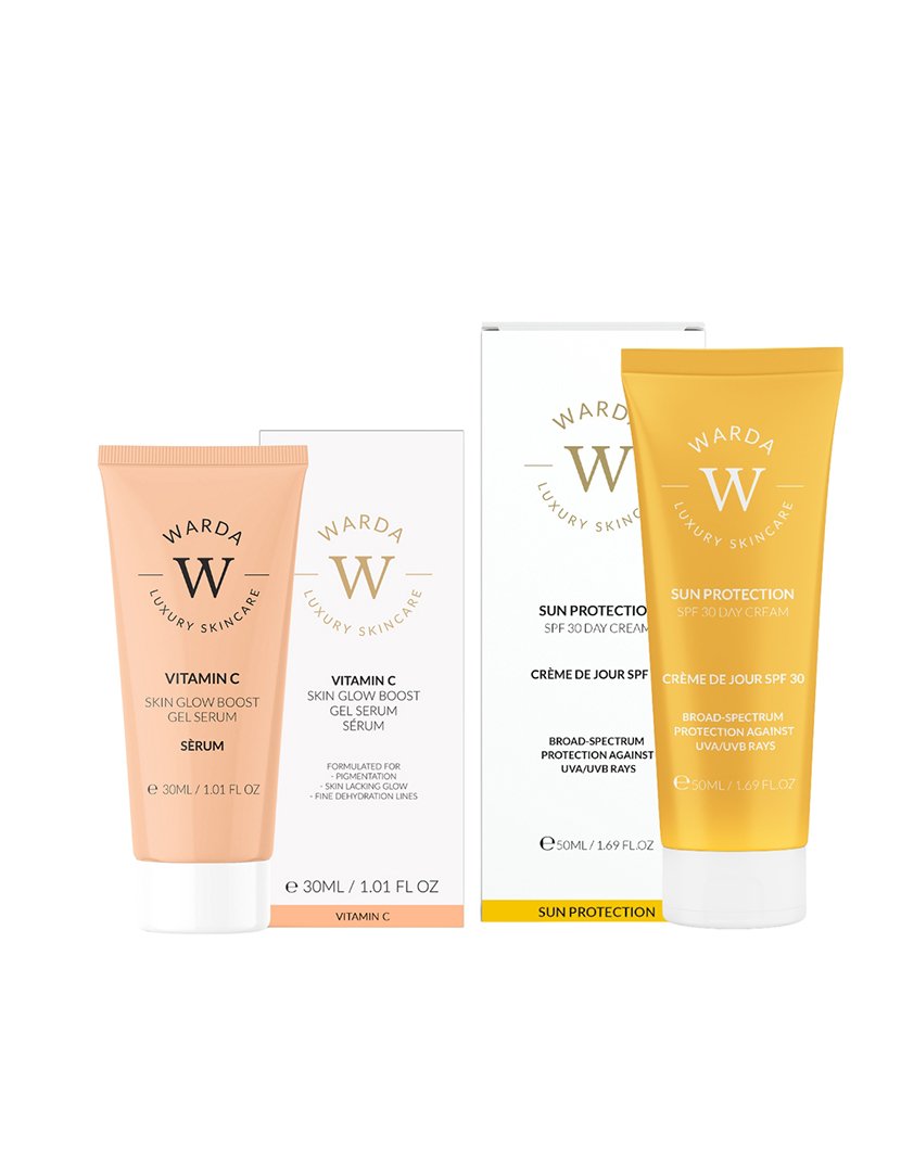 Vitamin C Gel Serum Revitalize Skin 30ml + Day Cream Sun Protection SPF 30 50ml