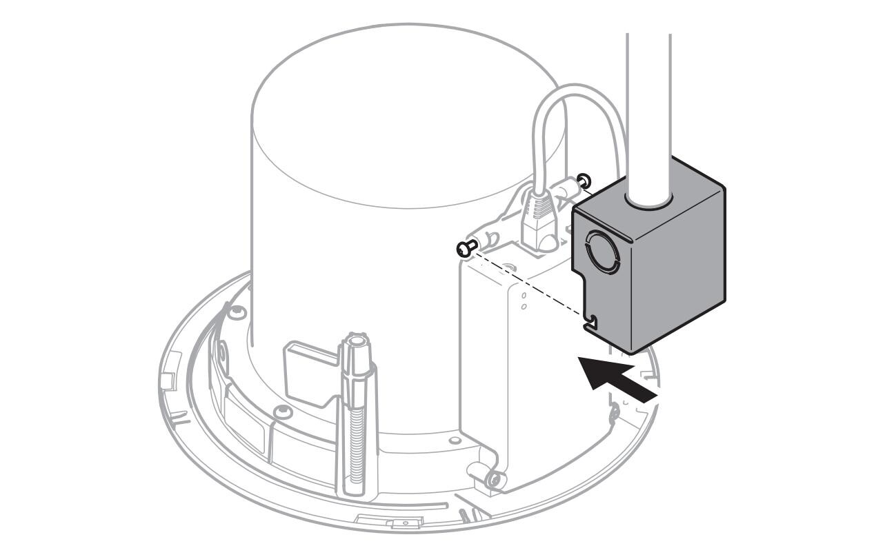 Montageset TC1602 Conduit Adapter Weiss 5 StückSichere Verkabelung durch Kabelkanäle
