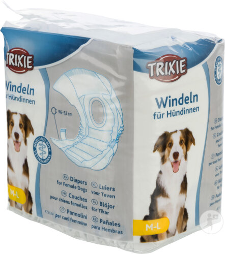 Trixie Couches Pour Chiens Femelles M-L 36-52cm 12 Pièces