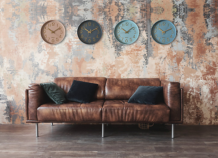 Horloge mural intérieur bleu ciel Ø30,5cm
