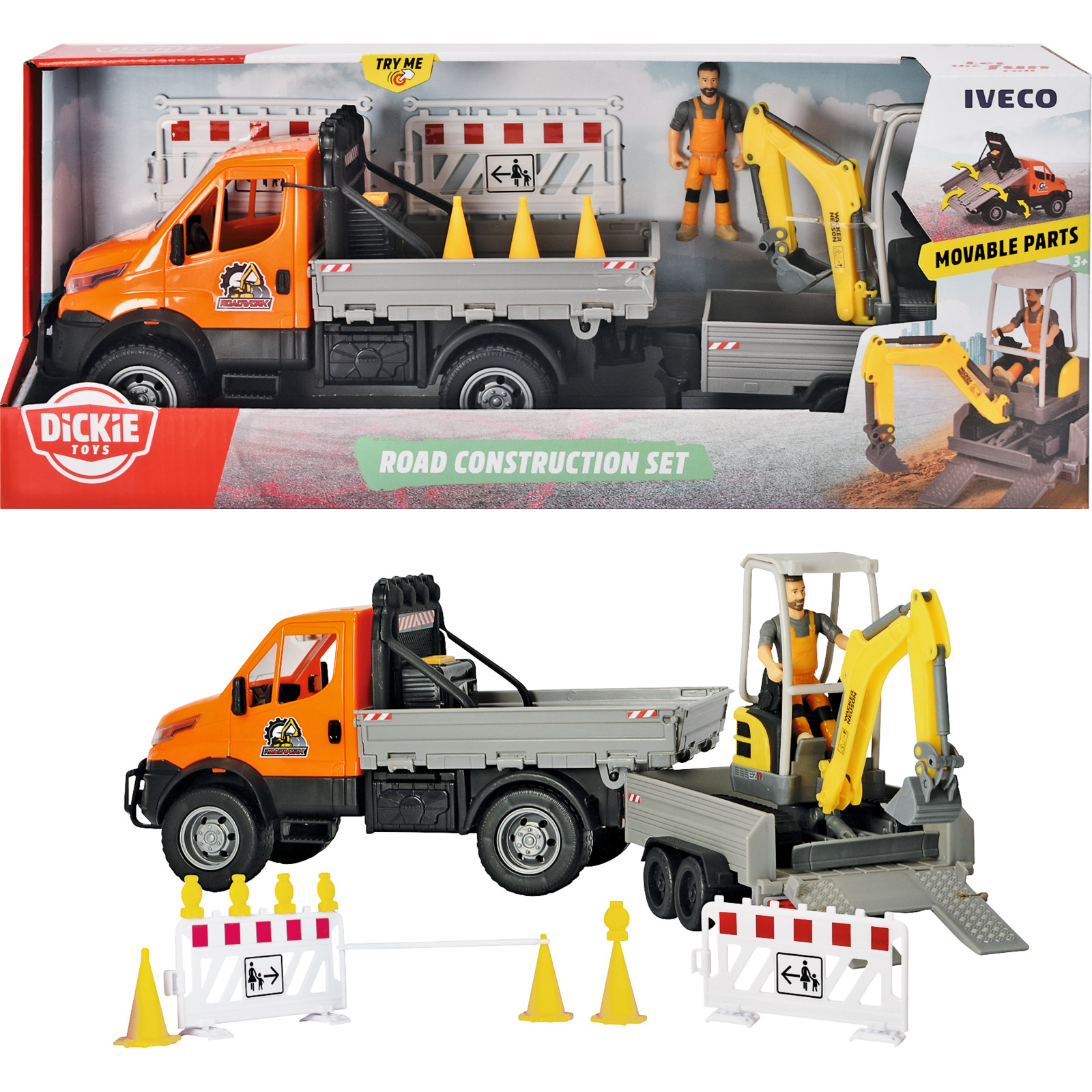 Dickie Toys Playlife Road Construction