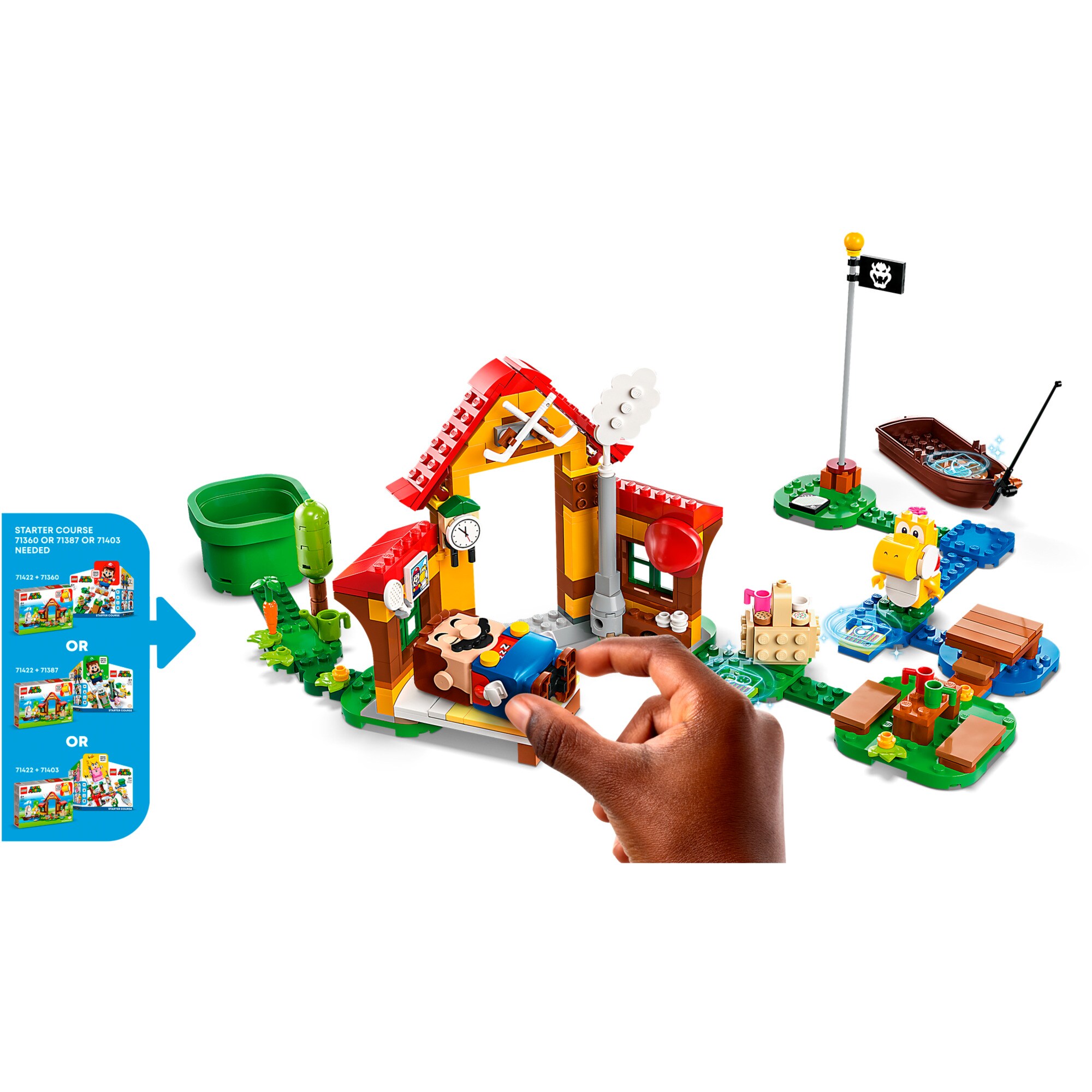 LEGO Konstruktionsspielzeug Super Mario Picknick bei Mario - Erweiterungsset