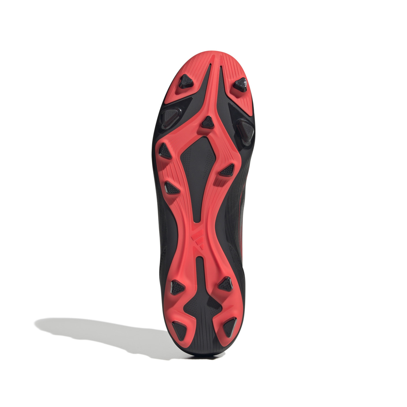 Adidas F50 Club Gras / Kunstgras Voetbalschoenen (MG) Zwart Rood Zilver