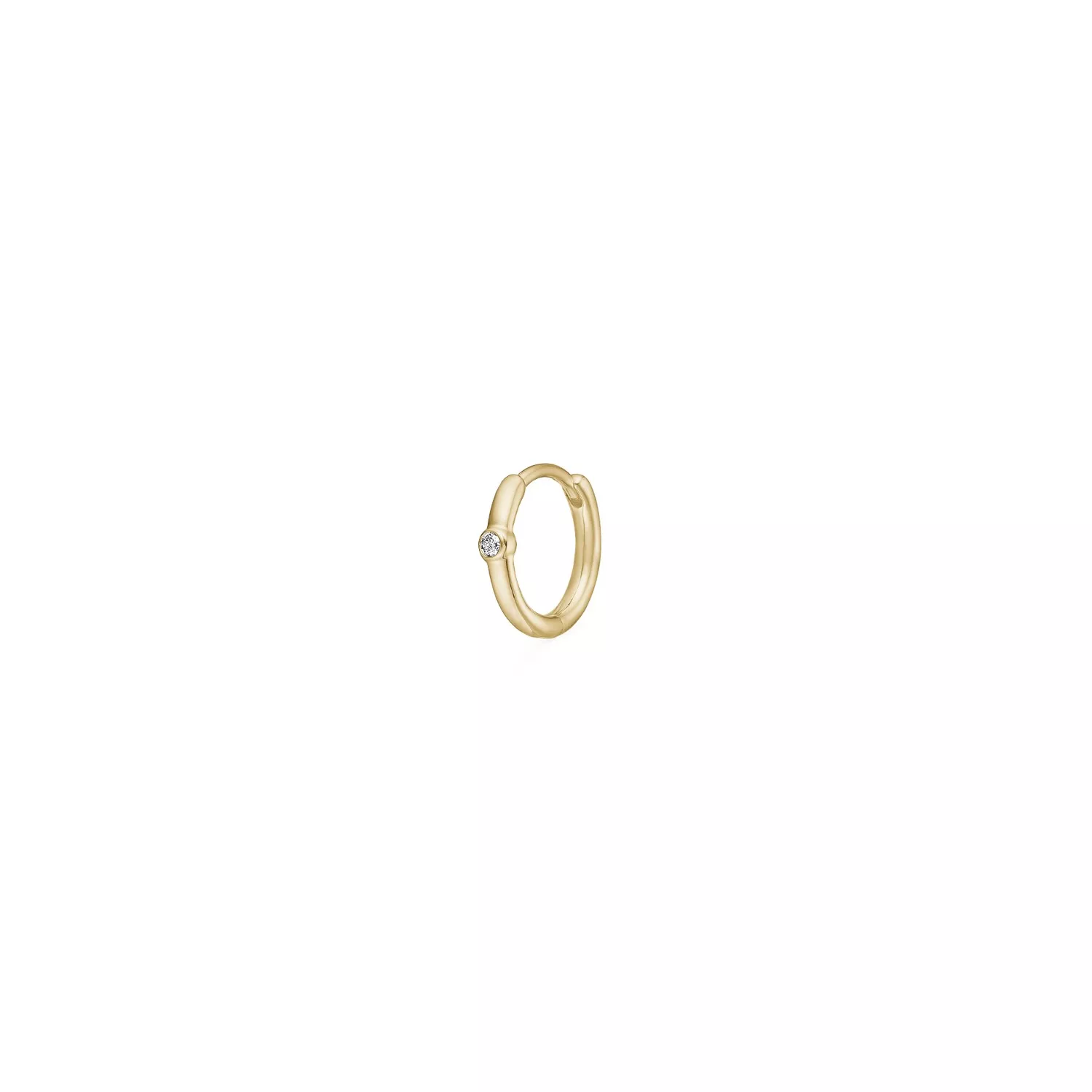 Julie Sandlau Purity Mini Ørering Single 14 kt. Guld 0,16 ct. YG14-HPS131