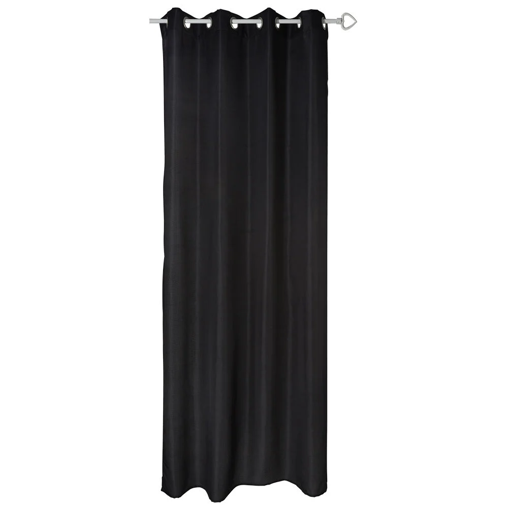 Rideau 8 oeillets noir