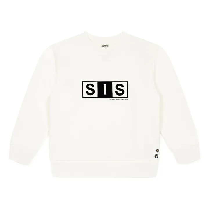 Bonton Collaboration Bonton x Ron Dorff - Sweat Smile Coton Bio | Ecru