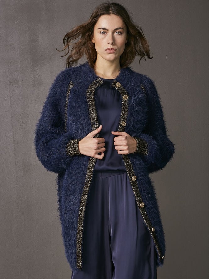 NÜ Denmark Vipse Cardigan knit Classic navy
