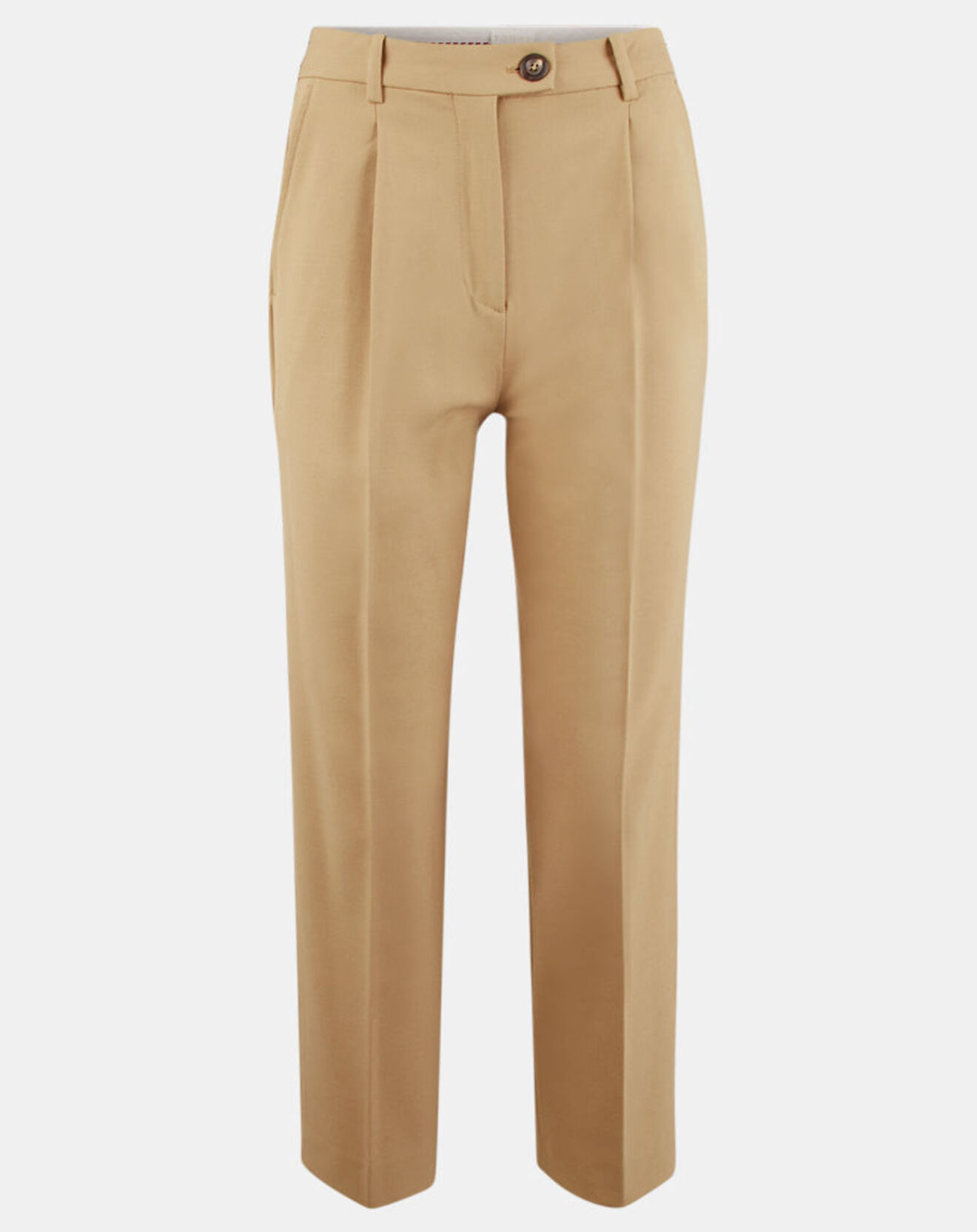 Tommy Hilfiger Pantalon en Laine mélangée Taper Icon beige