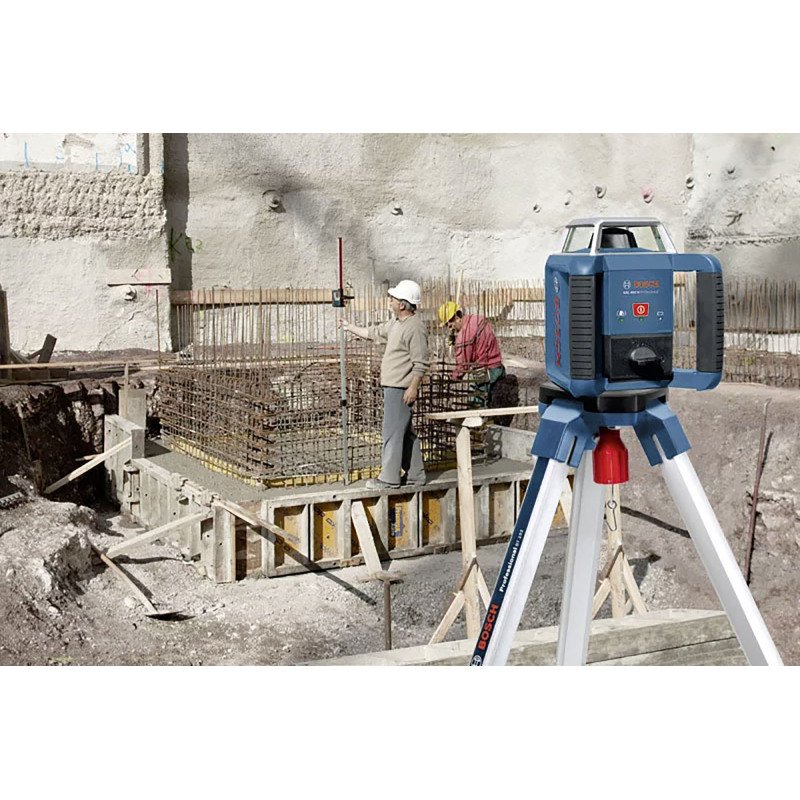 Laser rotatif GRL 400 H Set Bosch Professional + Cellule de réception LR 1 + Trépied BT 152 + Mire GR 2400