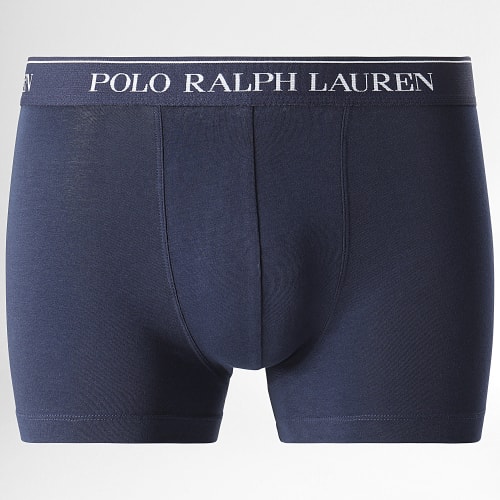 Lot De 3 Boxers Blanc Rouge Bleu Marine