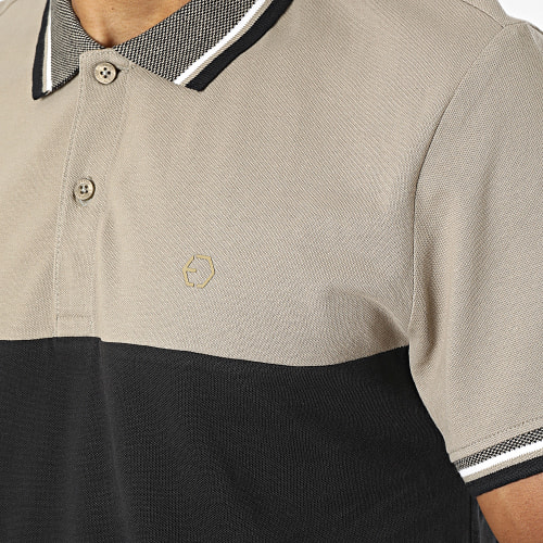 Polo Manches courtes Easton 10049874 Noir Taupe