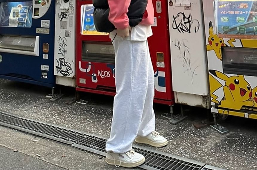 SeoulPop - Effen joggingbroek met elastische taille
