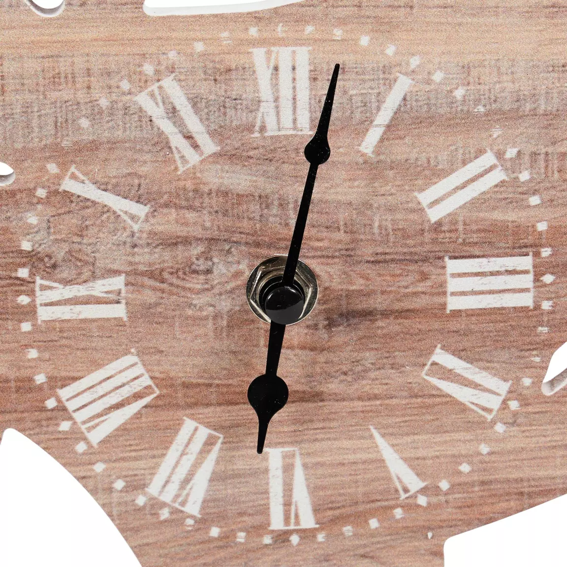 Horloge murale en bois (H28 cm) Coq