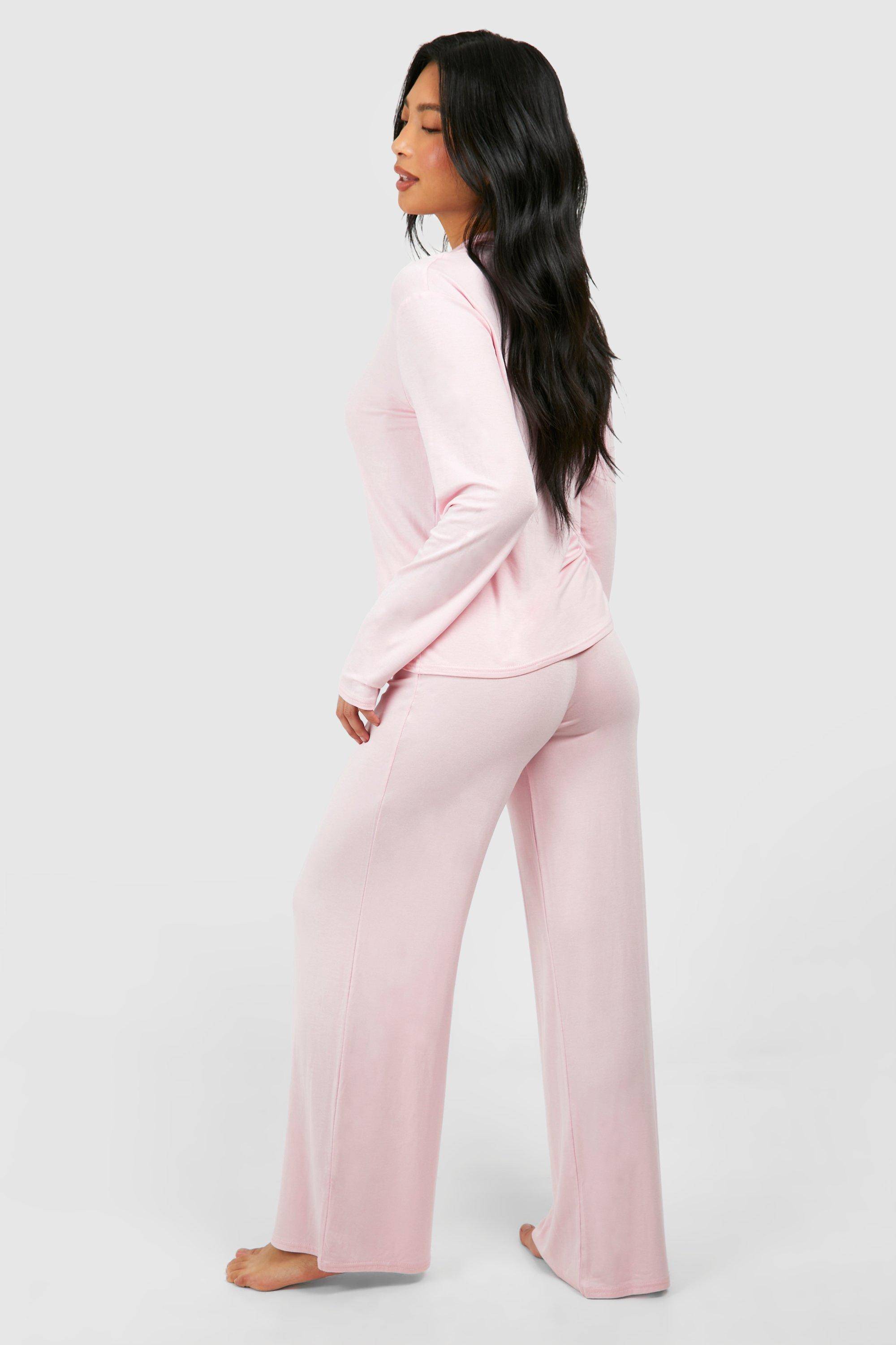 boohoo Ensemble pyjama pour petites avec chemise à manches longues et pantalon