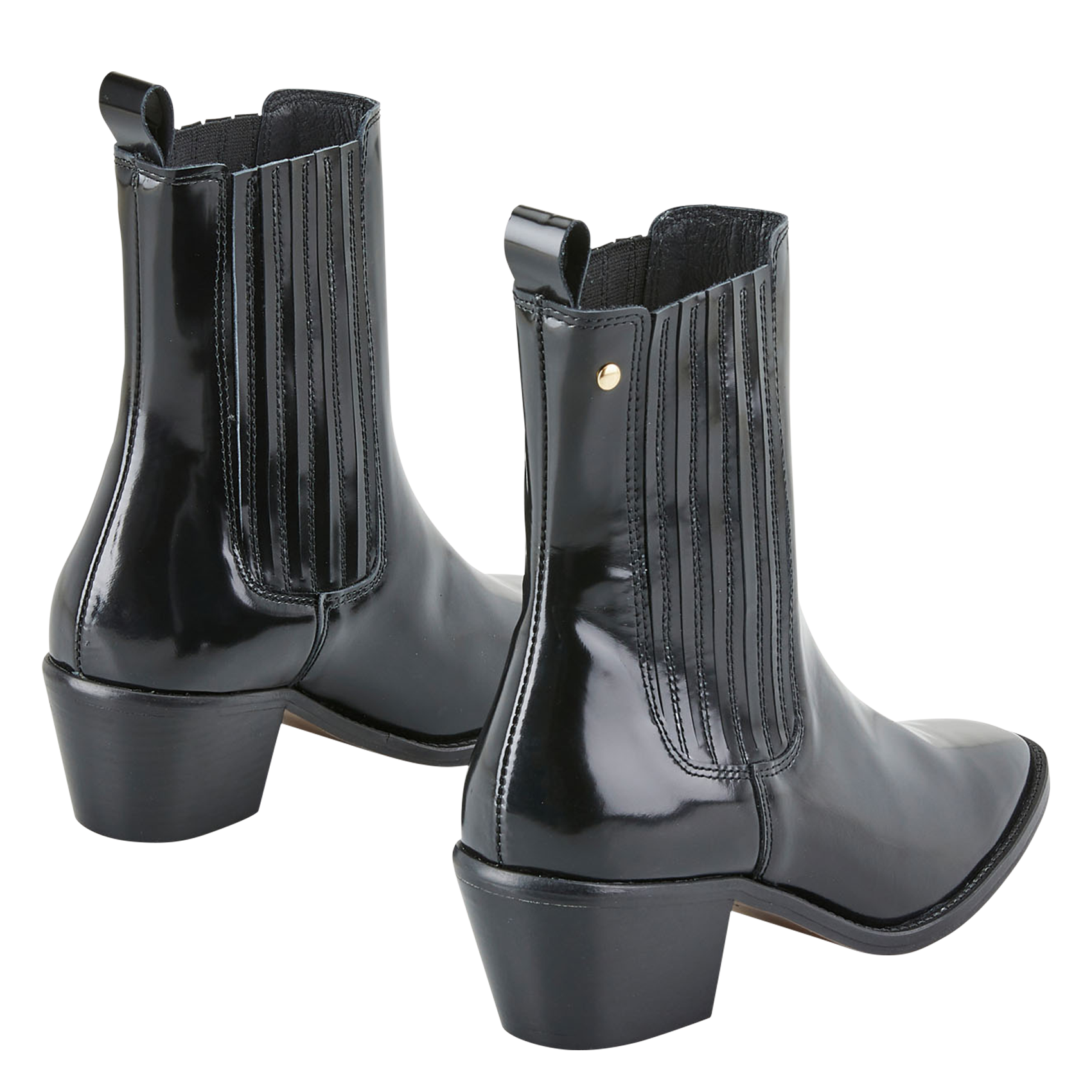 FINA - Bottines en cuir | Noir