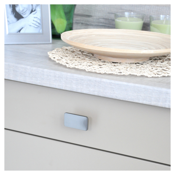 Knop Inge rvs look 58mm
