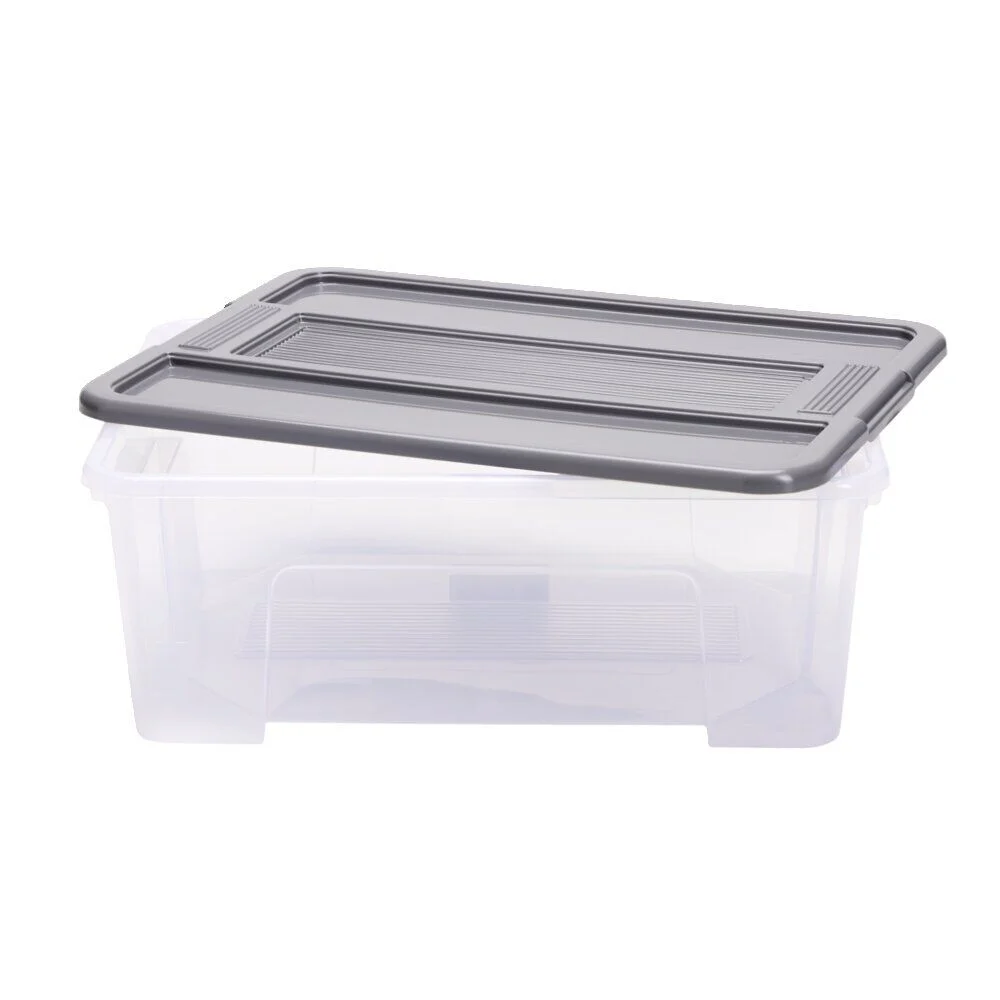 Box de rangement 10L plastique transparent 38x28xH14cm