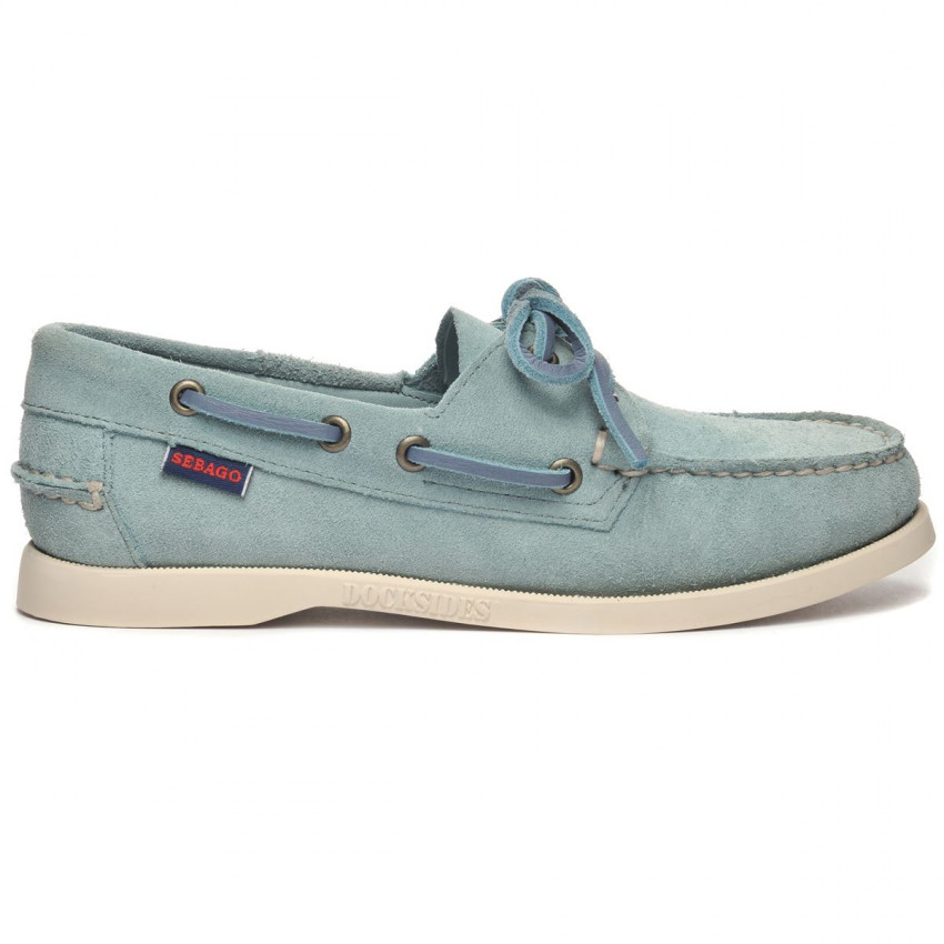 DOCKSIDES PORTLAND FLESH OUT GREEN LIDHEN-Chaussures bateau pour femme en cuir suede