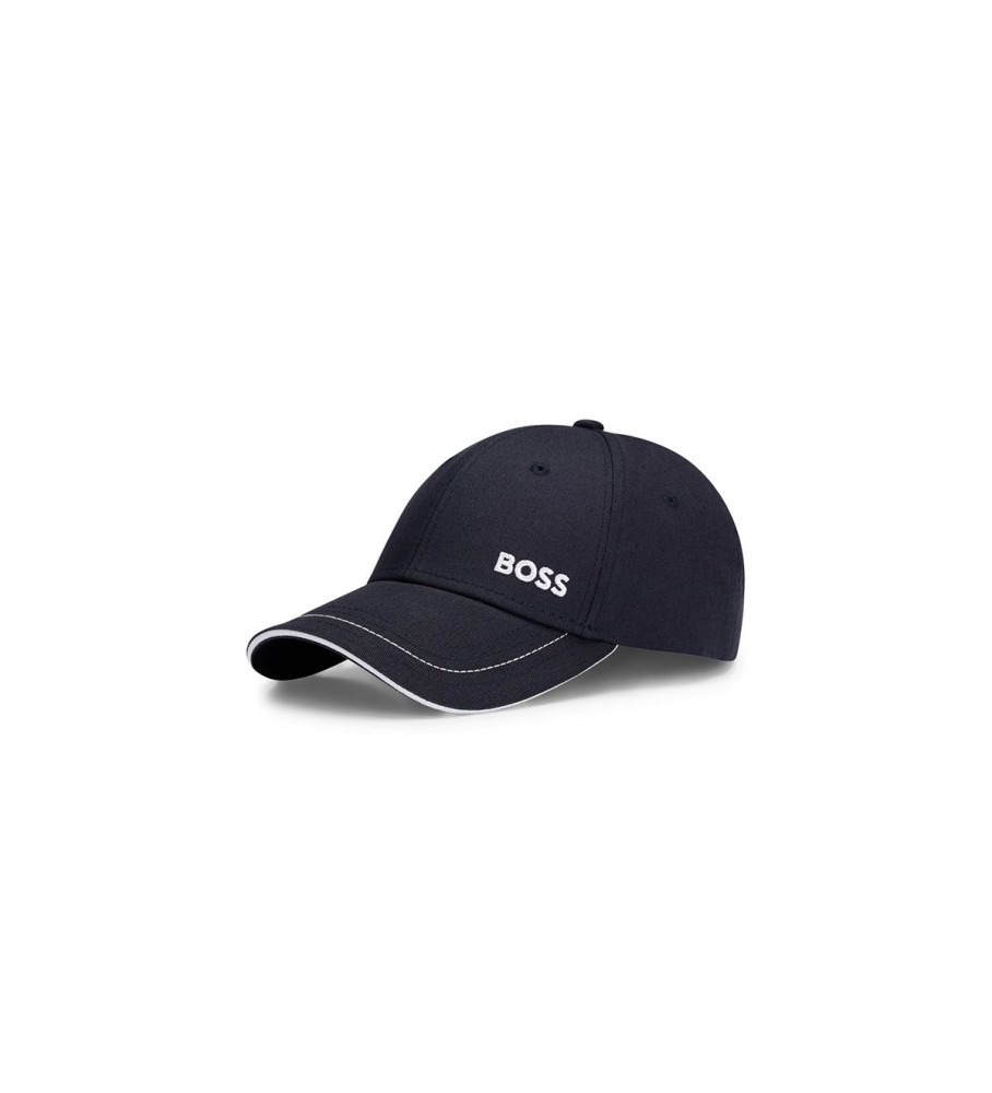 Boné BOSS com detalhes em azul marinho