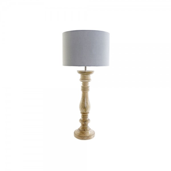 Lampe de bureau polyester bois de manguier 250 v 60 w (30 x 30 x 69.5 cm)