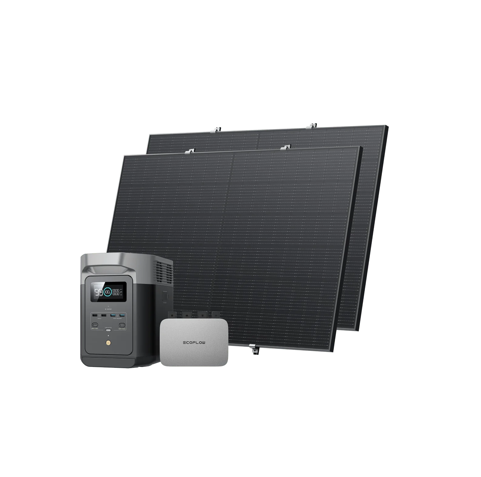 EcoFlow PowerStream Balkonkraftwerk mit 1 kWh Speicher 800W - DELTA 2