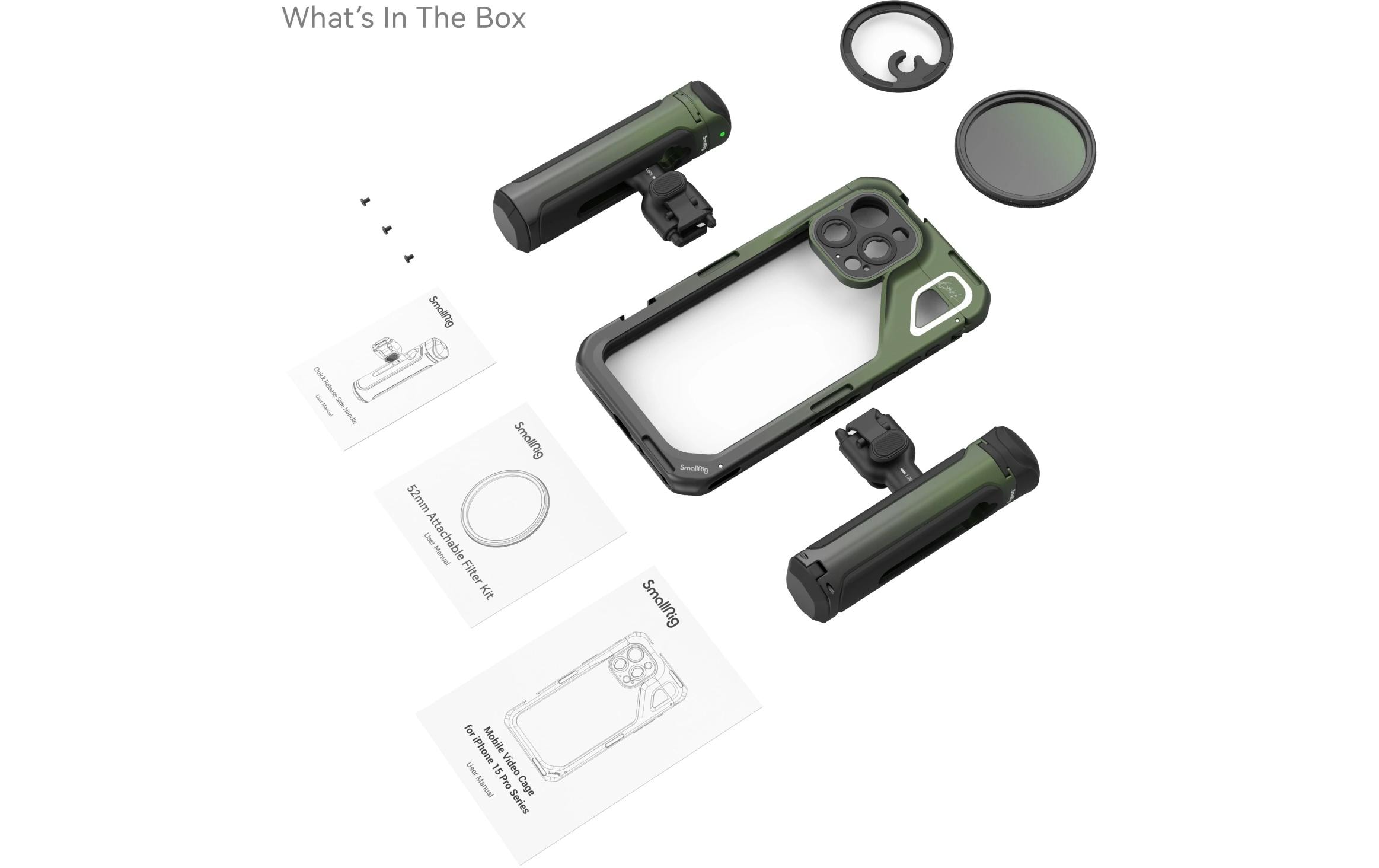 Cage für iPhone 15 Pro Max SmallRig x Brandon LiMobile Video Kit für iPhone 15 Pro Max