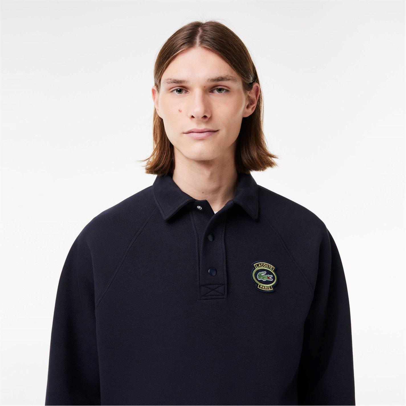 Lacoste Heritage Polo Neck Sweatshirt