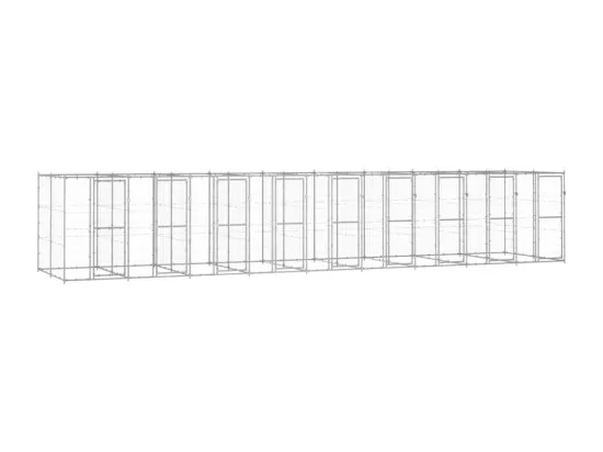 Chenil extérieur cage enclos 990 x 220 x 180 cm 02_0000412