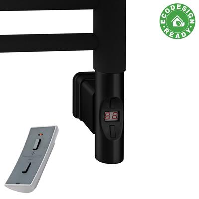 Eastbrook Hurley handdoekradiator 60x150cm 768W zwart mat met thermostaat zwart mat