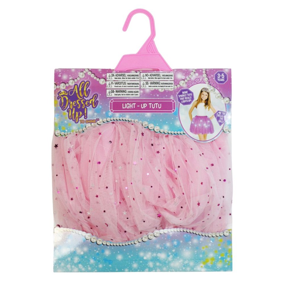 All Dressed Up - Lysende Tutu To Go - Pink
