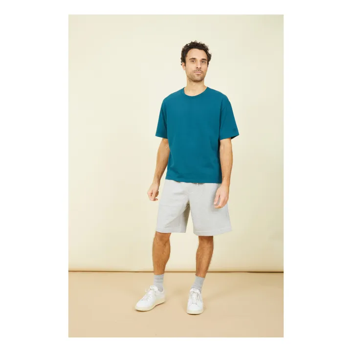 SMALLABLE BASICS T-Shirt Homme Oversize Coton Bio | Vert canard
