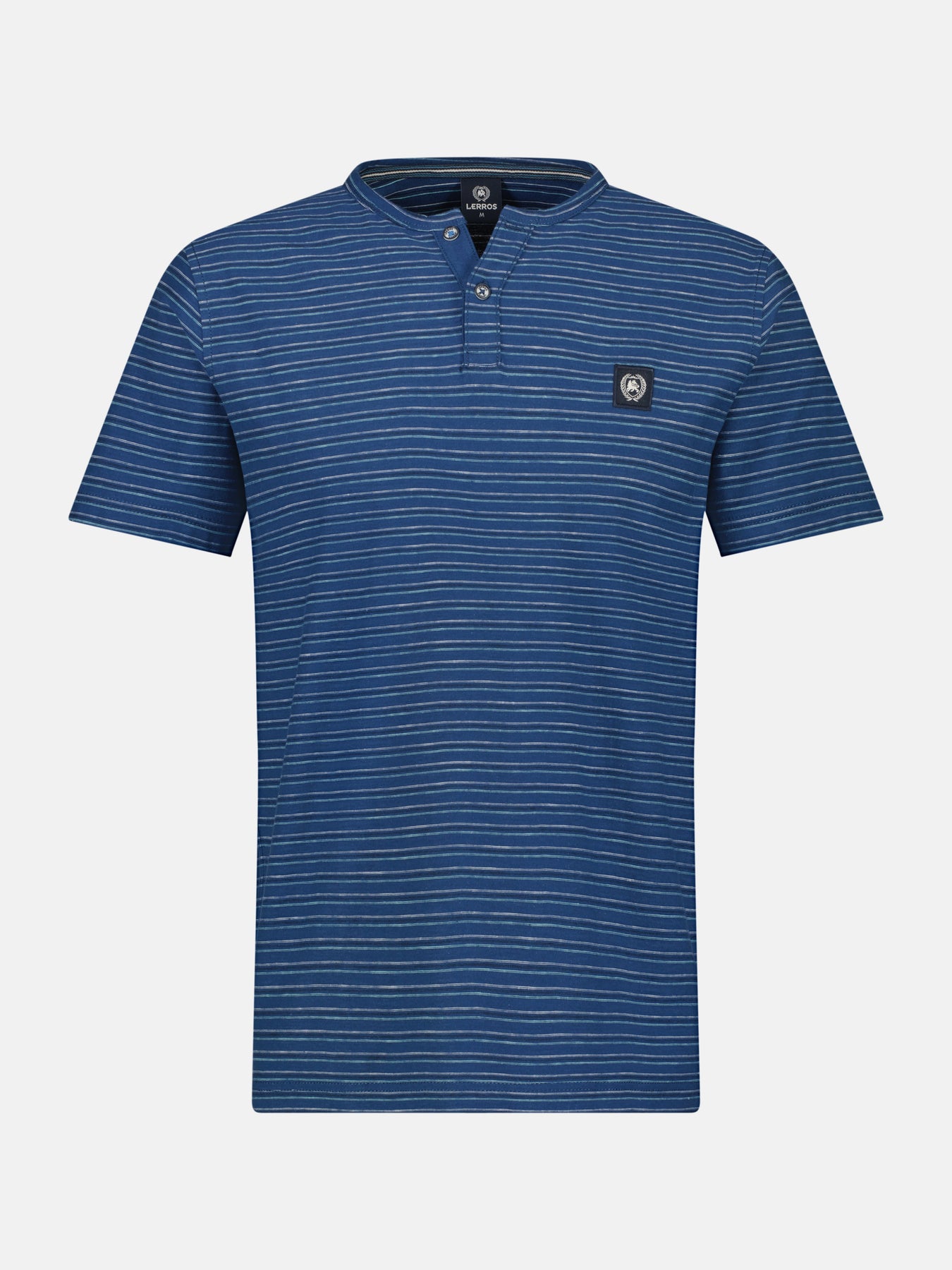 Herren Serafino-Shirt, gestreift