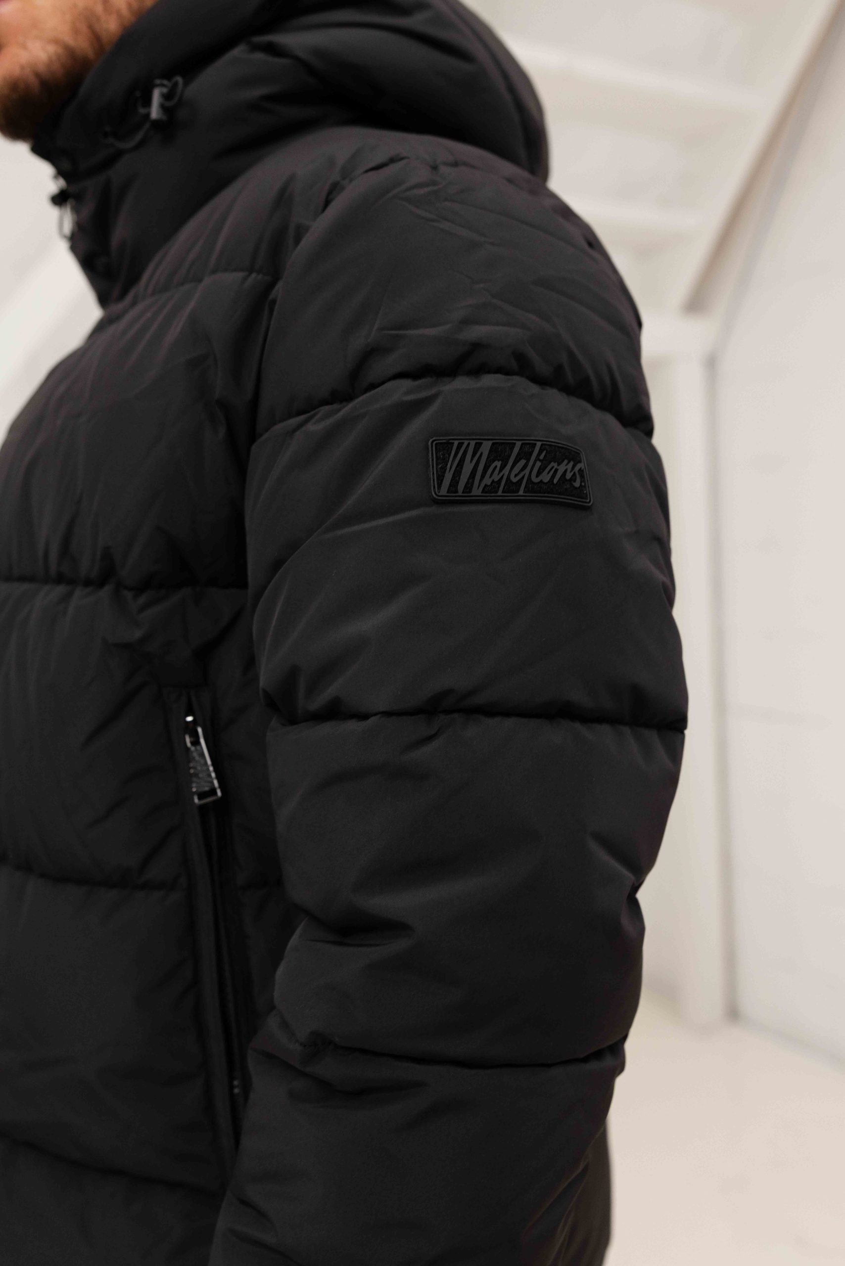Malelions Arctic Puffer Winterjas Heren Zwart
