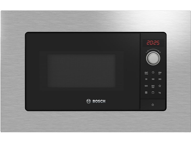 Bosch Einbaumikrowelle BEL623MS3 Silber Einbau-Mikrowelle aus Edelstahl