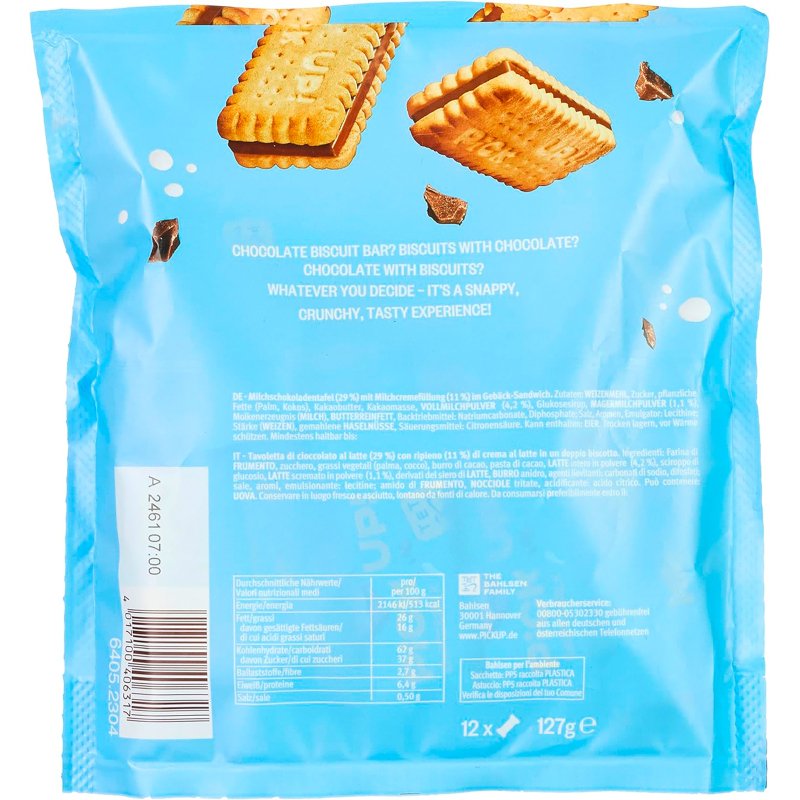 Barre de biscuits 'Choco & Lait minis', sachet