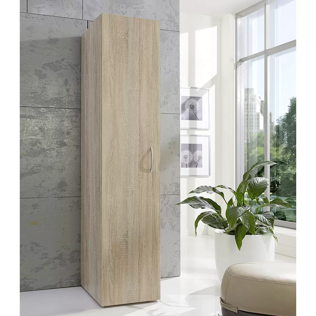 Mehrzweckschrank 1-trg MRK Eiche