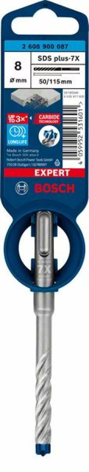 Bosch 2608900087 EXPERT Hamerboor SDS plus-7X - 8x50x115mm