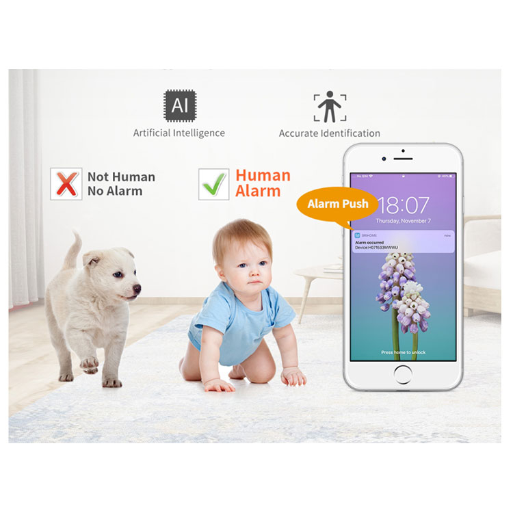 (3MP) WiFi Internet IP Kamera HD 1080p IR Nachtsichtfunktion und Bewegungserkennung / AP / Audio / Micro SD Slot / IP66 (iOS/Android)